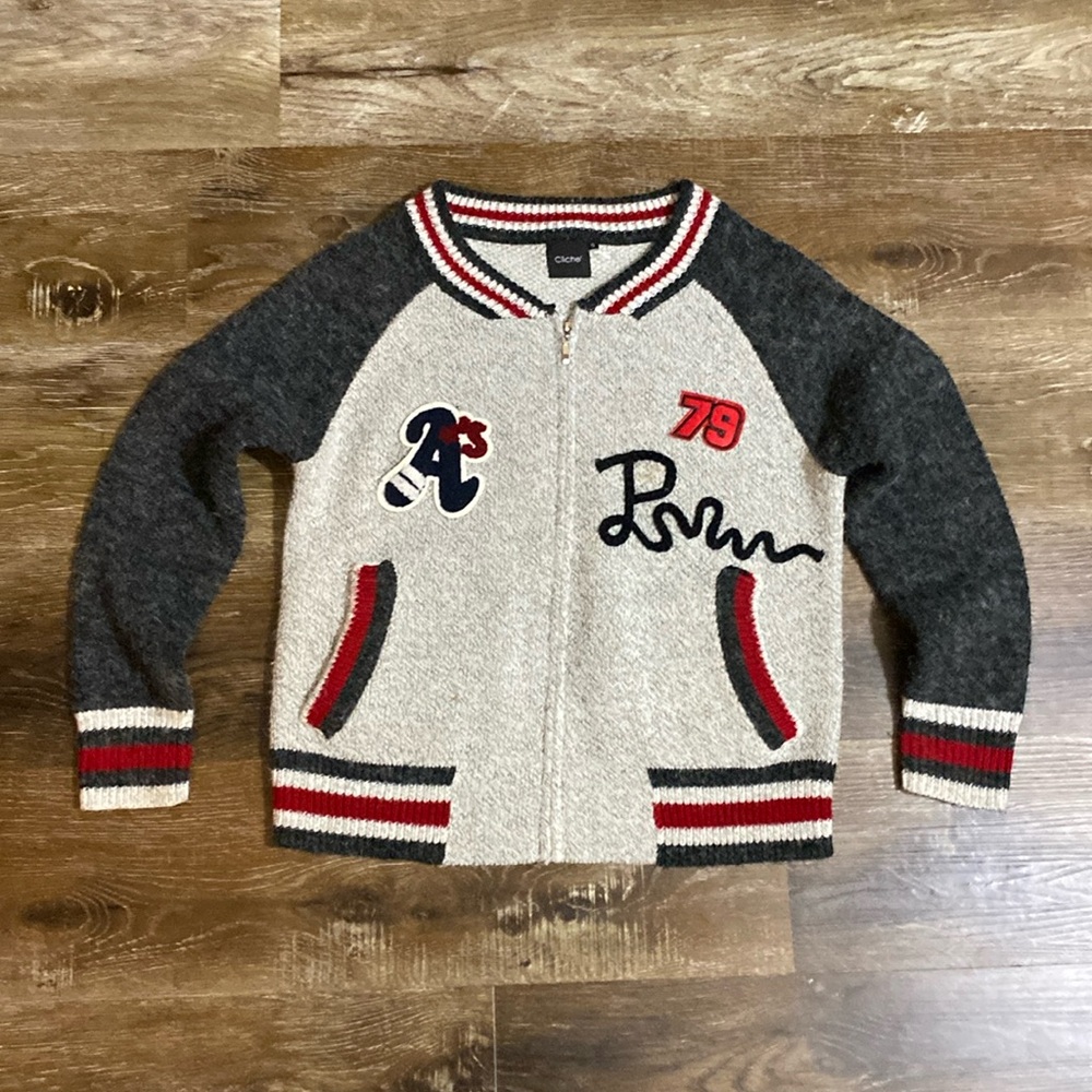 Cliche’ Wool Zip up Sweater